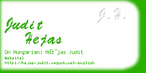 judit hejas business card